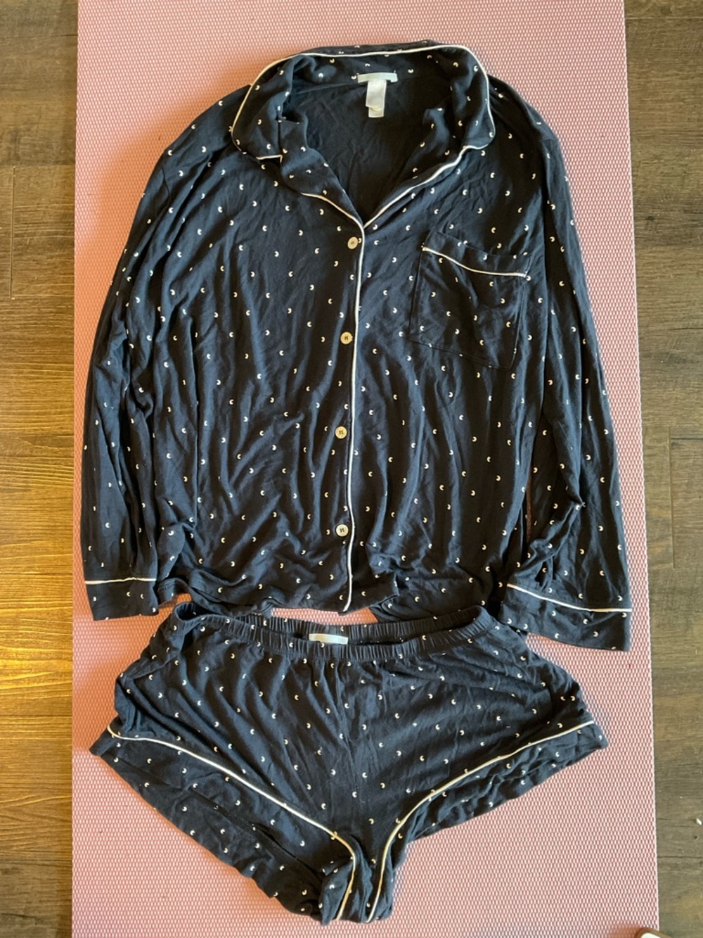 EBERJEY Sleep Chic Gisele PJ Shorts Set Moon Print